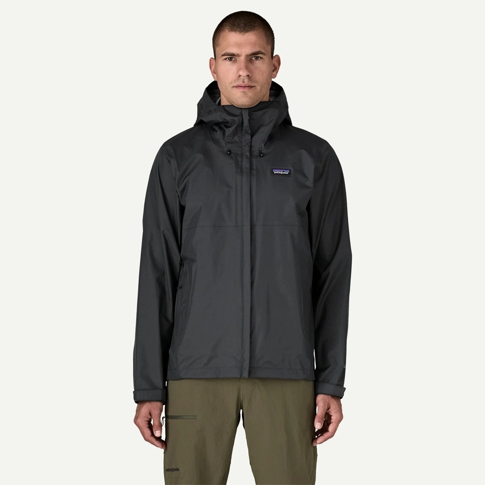 Patagonia Men's Black Raincoat Jacket